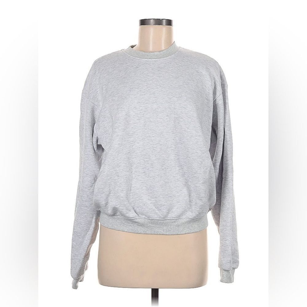 Skims💗Cotton Fleece Light Grey Classic Crewneck Medium